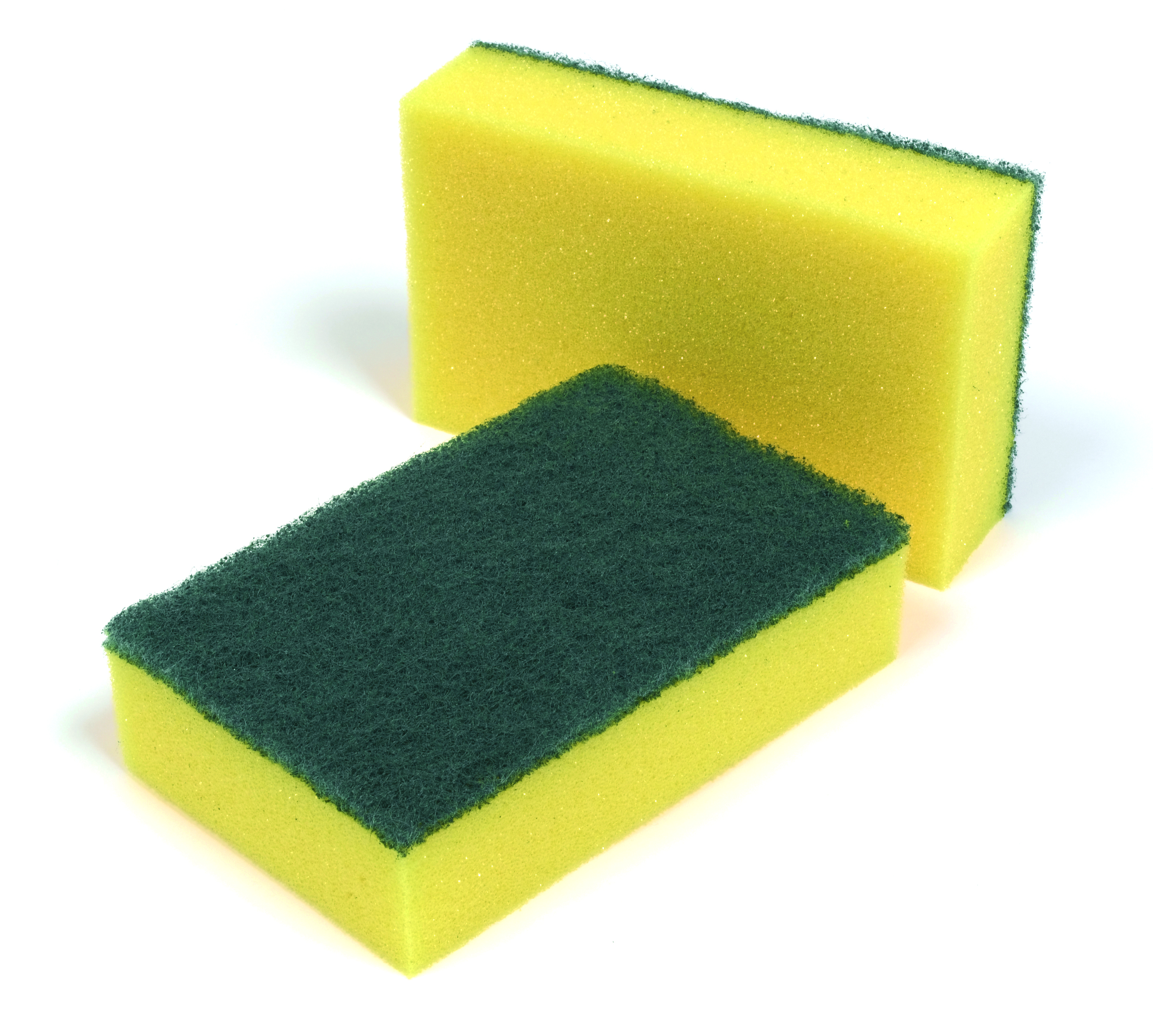 Sponge Scourers Large Green 15 x 10cm - pk10