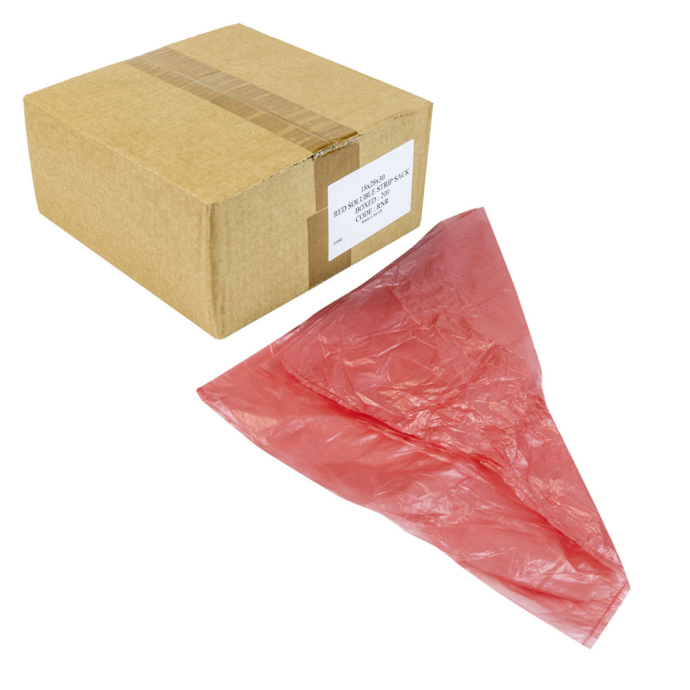 Red Soluable strip bag 18x28x30