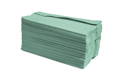 C-Fold Hand Towels - Green - 950109